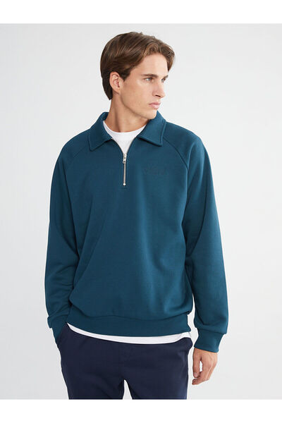 LC Waikiki Ανδρικό χοντρό φούτερ με γιακά πόλο