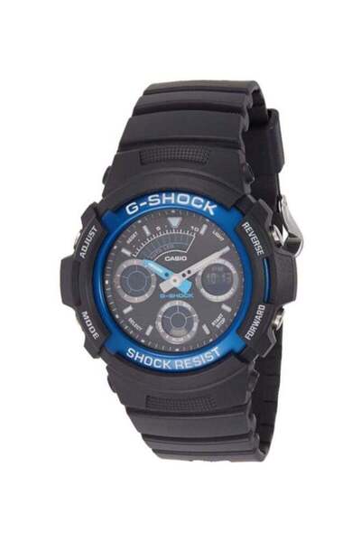 Casio Men's G-Shock Water Resistant Analog Watch AW-591-2A - 52 mm - Black