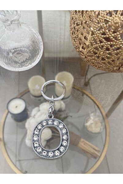 Bellinzona Breloc și pandantiv din oțel cu zirconiu, litera O