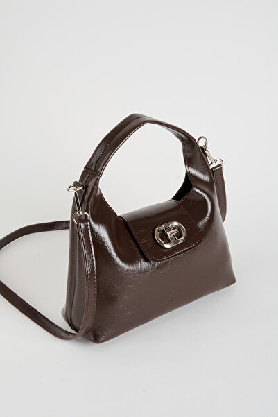 Vivaq Women's Bitter Brown Faux Leather Flip Lock Closure Handbag and Shoulder Bag