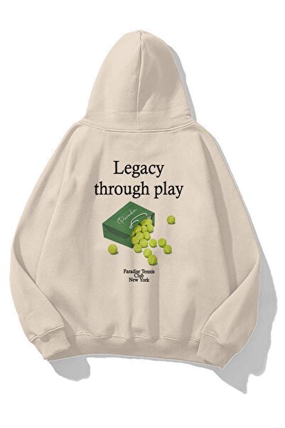 Trendiz Unisex Legacy Through Play Sweatshirt Taş