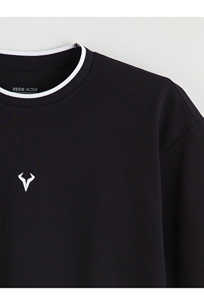 LC Waikiki Hanorac pentru bărbați, cu mânecă scurtă, cu guler rotund