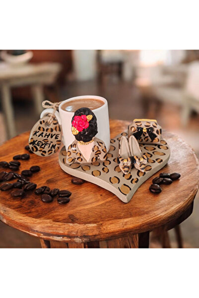 RivelCandle Leopard- Patterned Heart-Shaped Base Women's Figured 1-Person Cup...
