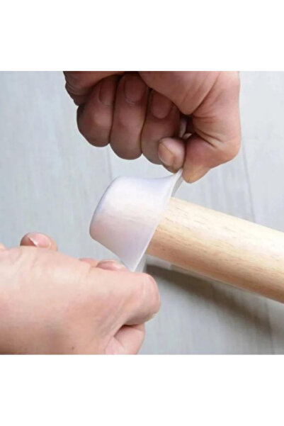 CİYESKA Pachet de 12 protecții albe din silicon pentru podea, anti-alunecare ...