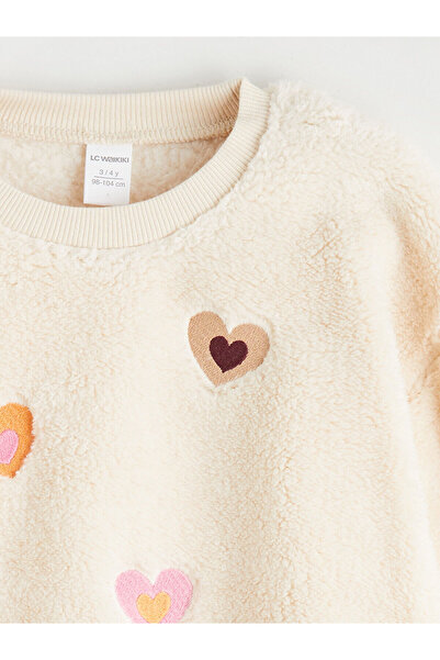 LC Waikiki Ozmarka New Season Crew Neck Girls' Sweatshirt and Leggings Pants 2-Piece Set