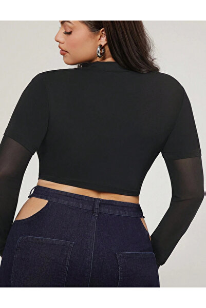 Sheya Shein Curve+ blouse, black