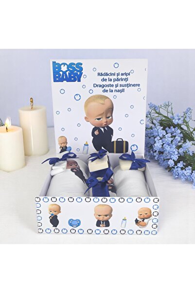 Inovius 8-τεμάχιο κοστούμι βάπτισης, Boss Baby, μπλε χρώμα - TB262