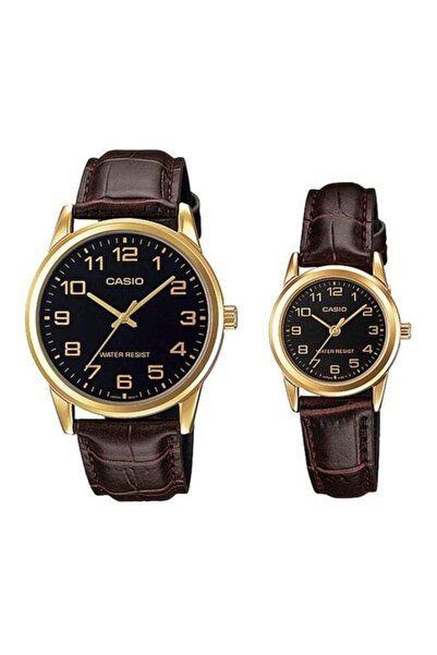 Casio Water Resistant Analog Couple Watch Set MTP/LTP-V001GL-1BUDF