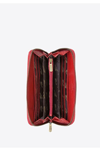 Wittchen Women's Retro Leather Wallet Red Genuine Leather