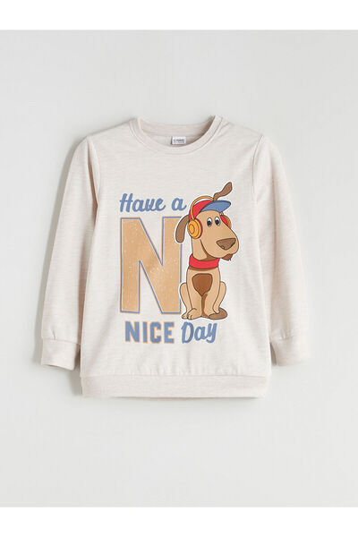 LC Waikiki Top de pijama pentru băieți Vizyon New Season cu imprimeu