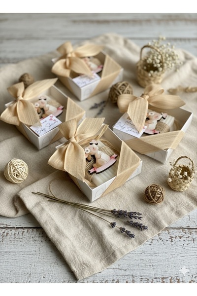 pearlsavon 10’lu Tavşanlı Kişiye Özel Baby Shower ve Doğum Hediyeliği | Soft ...