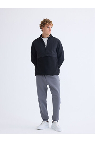 LC Waikiki Hanorac pentru bărbați, cu guler lung, cu mânecă lungă