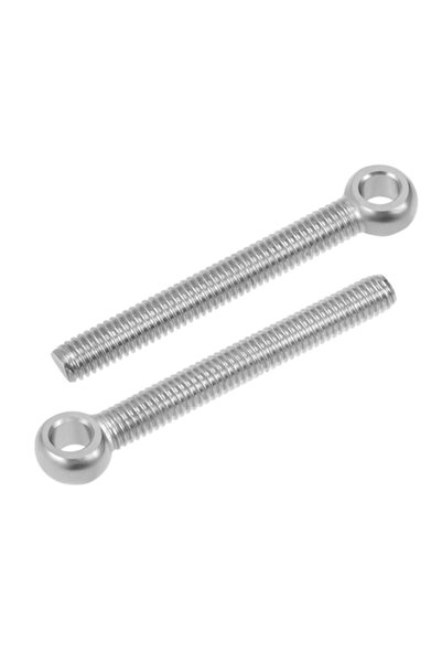 Plenty Set de 2 șuruburi cu ochi, oțel inoxidabil 304, M6 x 50 mm