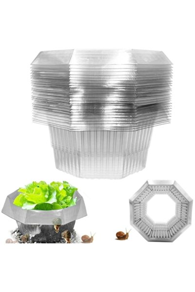 Shengruili Snail protection collars for garden, plastic set of 30, pest deterrent for vegetables