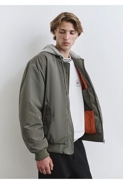 Mavi KAPÜŞONLU CEKET Смокі Оливковий