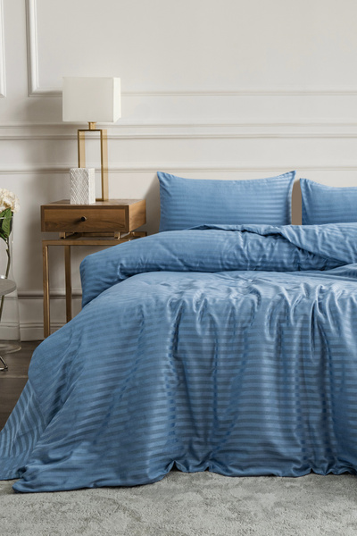 BESTİNA GOLD Cotton Satin Single Duvet Cover Set