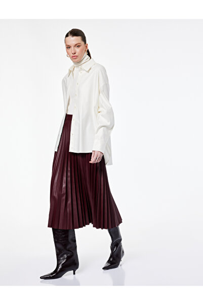 Koton Long Sleeve Classic Collar Buttoned Basic Shirt