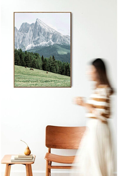 seninürünün Към конете и далечните земи – Модерна картина с рамка от алуминий...