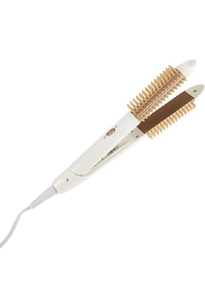 CLIKON Hair Straightener with Comb by Clikon, 35 Watt - CK3248, Ceramic, White