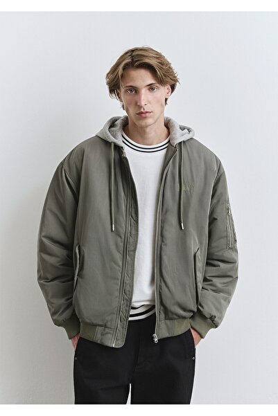 Mavi KAPÜŞONLU CEKET Смокі Оливковий