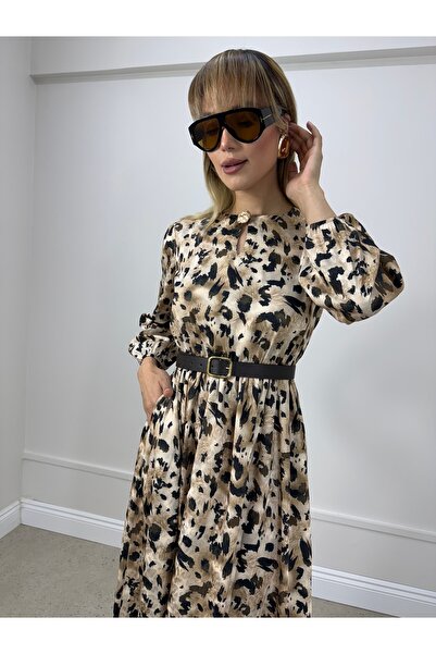 dilber fashion Patterned Elegant Dress