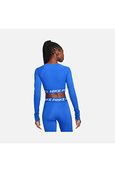 Nike Pro Dri-Fit 365 Crop Ls Women's Blue Long Sleeve