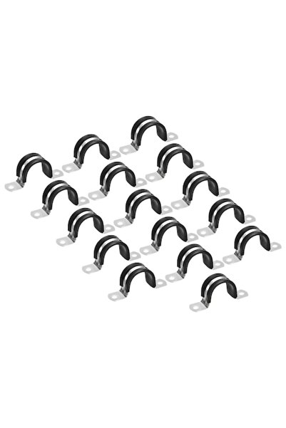 uxcell U Clamp, Anti-vibration, Stainless Steel 304, Ø27mm, 16 pcs, Sourcing Map
