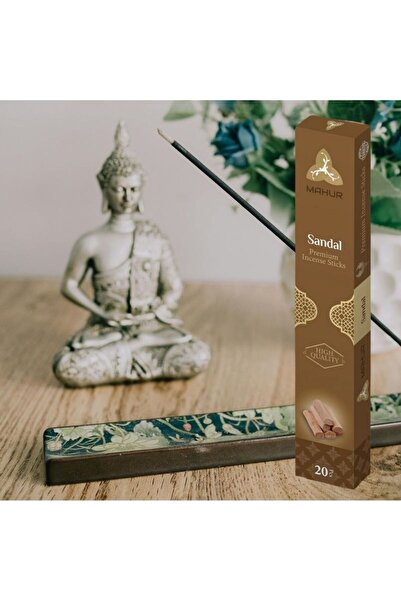 MAHUR Sandal Ağacı Aromalı Premium Tütsü Çubukları (3 tane alımda tütsülük he...