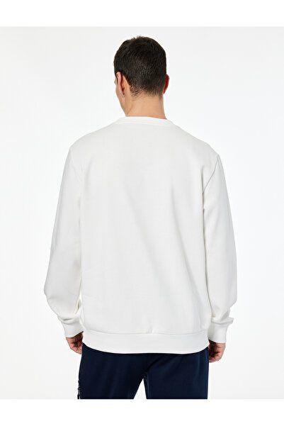 Koton Regular Fit Long Sleeve Embroidered Crew Neck Sweatshirt