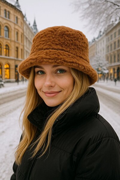 FELLMENS Γυναικείο καπέλο με μαλακή υφή από βελούδινο πλακάκι