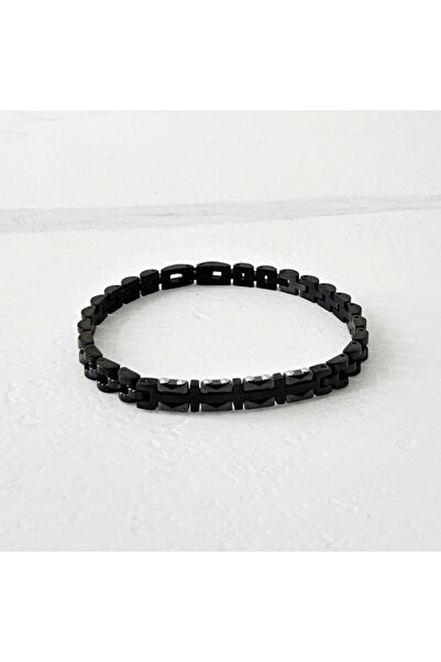 velve Βραχιόλι XAY από ατσάλι, unisex, συσκευασμένο σε κομψό κουτί, μαύρο, XAY2