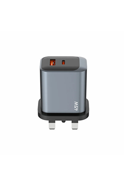 unix International شاحن يونكس UX-243 السريع PD بقوة 45 واط