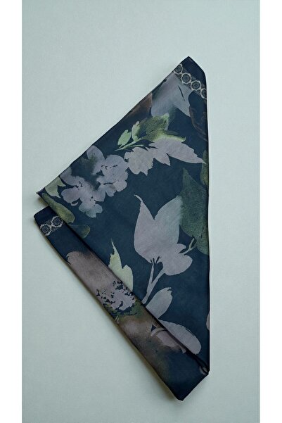 Lavena scarfs Fall Series Floral Pattern Cotton Digital Soft Shawl - Chestnut