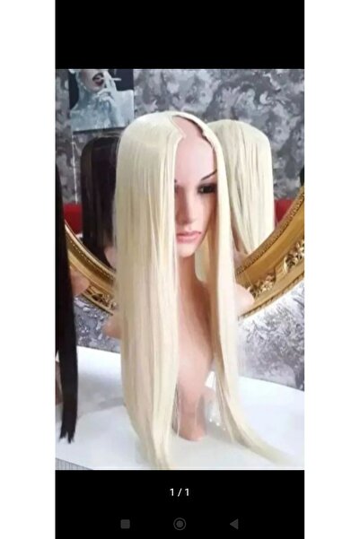 Gerçek Efsane 70 cm 200 gram platin u part gerçek saç