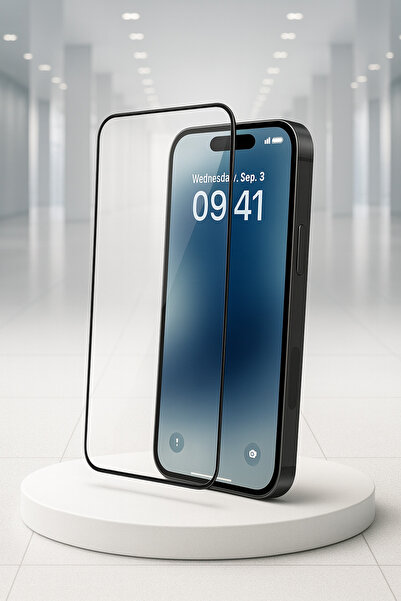 CAMCI Premium İphone 17 Uyumlu 9D Full Hd Tam Ekran Kaplayan Kırılmaz Cam