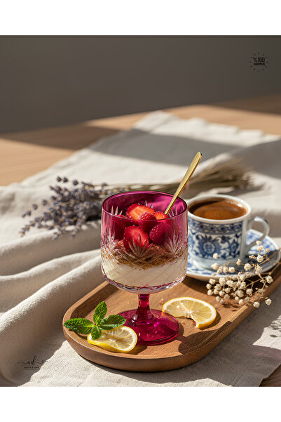 AKDEN STORE Magnolia Ice Cream Bowl, Dessert Bowl & Coffee Side Water Glass