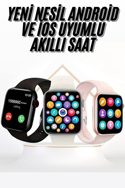 Akıllı Saat Uyku ve Sağlık Takibi Arama Cevaplama 44 MM Amoled Ekran - TEOLSA3926-7254