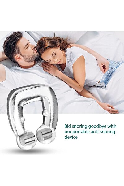 Twinkle Mart Snore Free Magnetic Silicone Nose Clip - Unisex Anti-Snoring Device
