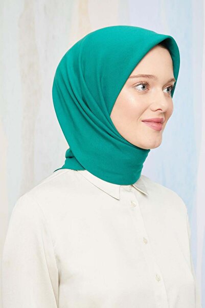 Levidor Green Cotton Cazz Square Scarf