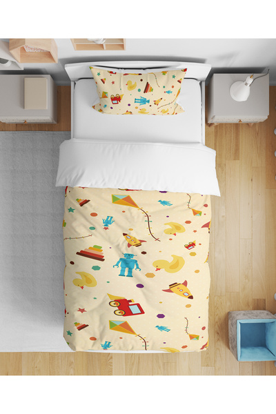 Erays Home Toy Themed 3D Digital Printed Single Children's Bedding Set Sleeping Set
