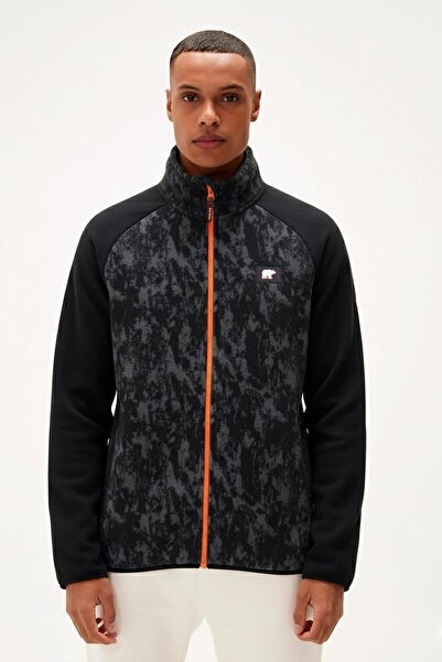 Bad Bear Men's Black Too Much Half Zip Sweatshirt 25.02.12.037-C01