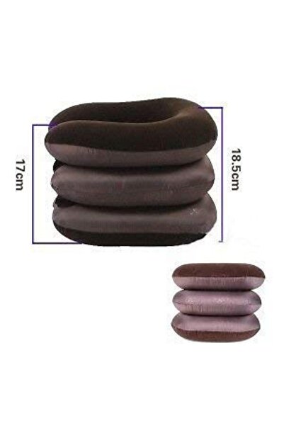 Twinkle Mart Inflatable Cervical Collar Neck Traction Pillow (3-Layer)