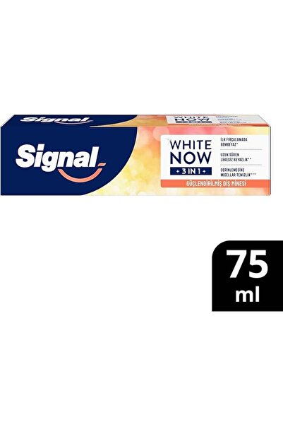Signal White Now 3in1 Shine with Care Diş Macunu