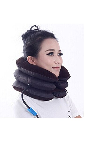 Twinkle Mart Inflatable Cervical Collar Neck Traction Pillow (3-Layer)