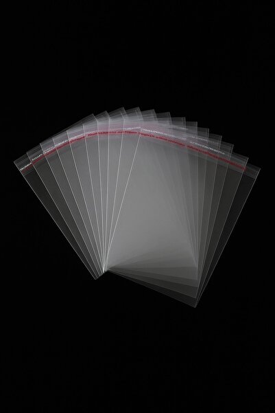 Ambalaj Evi Transparent Taped Adhesive Gelatin Bag 50X55 cm 100 Pieces Opp