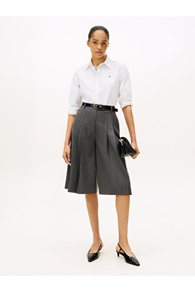 Tommy Hilfiger Croco-Print Slingback Kitten Heels with Leather