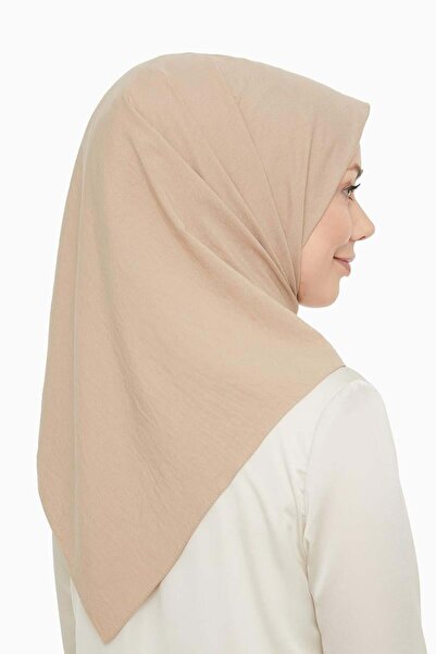 Levidor Κασκόλ τετράγωνο από βαμβάκι καφέ με γάλα