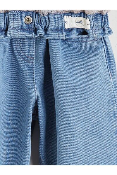 LC Waikiki LCW Kids Wideleg Girl's Jeans Trousers with Elastic Waist