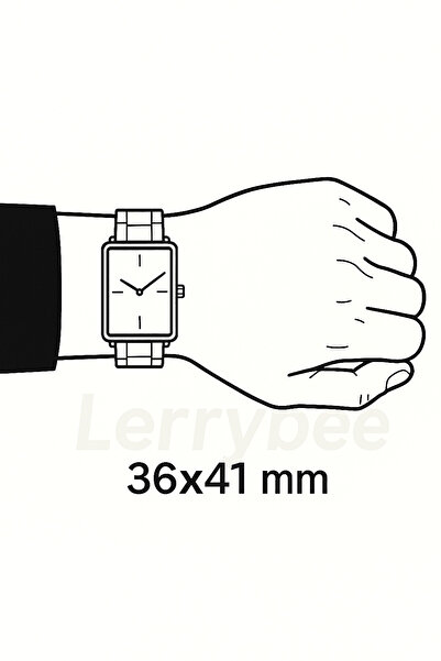 Leerybee New Season Trend Square Case, Men's Watch with Calendar