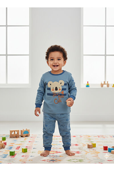 Selvira Set de trening/pijamale unisex Koala Hello Cute pentru bebeluși |   C...